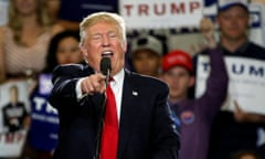 Donald Trump at Tuesday’s rally with supporters in Albuquerque, New Mexico.