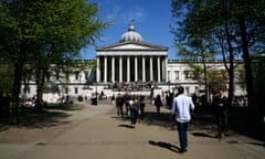 Main Building and Quad of University College London on Gower Street, Bloomsbury, London, UK<br>D973KB Main Building and Quad of University College London on Gower Street, Bloomsbury, London, UK