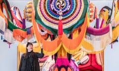 Portuguese artist Joana Vasconcelos works with fabric, needlework, crochet and everyday objects. Her largest-yet UK exhibition, Beyond, is at Yorkshire Sculpture Park this spring.