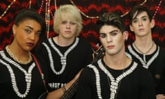 Benson Jack Anthony as Ethan (front) with his emo group Worst Day Ever in Neil Triffett’s Emo the Musical