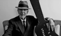 Leonard Cohen with his Guitar ready to go out on Tour. Circa late-2000s. Photographer unknown.