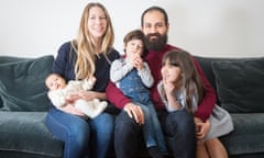 Vishal Vora with his wife, Abbie, and three children (from right) Ramona, Grayson and Margot in Berlin.