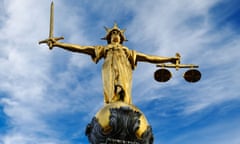 Old Bailey Statue of Lady Justice. Central Criminal Court, London