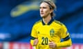 Sweden v Croatia - UEFA Nations League<br>STOCKHOLM, SWEDEN - NOVEMBER 14: Swedens Kristoffer Olsson during the UEFA Nations League group stage match between Sweden and Croatia at Friends Arena on November 14, 2020 in Stockholm, Sweden. (Photo by Michael Campanella/Getty Images)