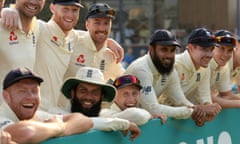 England players enjoy the celebrations after their series win in Sri Lanka.