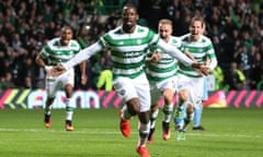 Celtic’s Moussa Dembélé celebrates