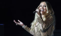 Mariah Carey performing in 2019.