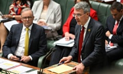 Australia’s attorney general Mark Dreyfus speaking in parliament.