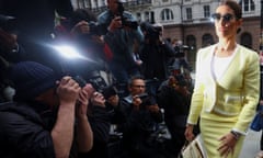 Rebekah Vardy at the Royal Courts of Justice in London, 2022