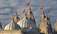 The BAPS Shri Swaminarayan Mandir, AKA Neasden Temple, in north-west London.