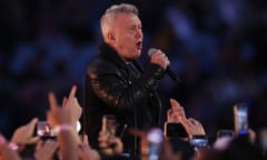 2022 NRL Grand Final - Panthers v Eels<br>SYDNEY, AUSTRALIA - OCTOBER 02: Jimmy Barnes performs ahead of the 2022 NRL Grand Final match between the Penrith Panthers and the Parramatta Eels at Accor Stadium on October 02, 2022, in Sydney, Australia. (Photo by Cameron Spencer/Getty Images)