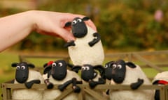 Animator at work on Shaun the Sheep