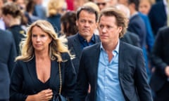 Private farewell and funeral of Peter R. de Vries in Amsterdam, Netherlands - 22 Jul 2021<br>- Point de Vue Out Mandatory Credit: Photo by Shutterstock (12226399bd) Linda de Mol and her boyfriend Jeroen Rietbergen attending the private farewell for Peter R de Vries, a well known Dutch journalist. Private farewell and funeral of Peter R. de Vries in Amsterdam, Netherlands - 22 Jul 2021 His coffin is later carried away from the Royal Theater Carre. The crime reporter died of his injuries on 15 July 2021, after he was shot in the center of Amsterdam on 06 July 2021.