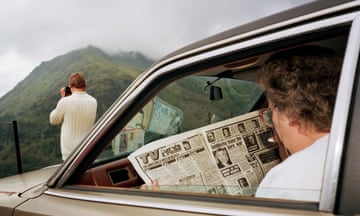 View finders … Snowdonia, 1989, from Martin Parr’s show at the National Museum Cardiff.