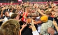 Lance ‘Buddy’ Franklin historic 1,000 goals sparked fans to flood the field and celebrate