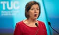 The outgoing TUC general secretary, Frances O’Grady