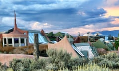 A sustainable off-grid community in New Mexico built by Earthship Biotecture.