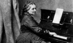 German pianist and composer, Clara Schumann, circa 1870.
