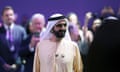 FILE PHOTO: Prime Minister and Vice-President of the United Arab Emirates and ruler of Dubai Sheikh Mohammed bin Rashid al-Maktoum attends the Global Women's Forum in Dubai, United Arab Emirates, February 16, 2020. REUTERS/Christopher Pike/File Photo