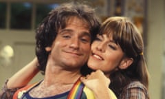 Robin Williams and Pam Dawber in Mork and Mindy.