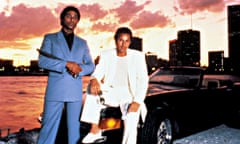 Sockless avengers … Crockett and Tubbs in Miami Vice