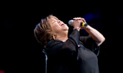 Mavis Staples At SummerStage<br>American Gospel and Soul singer Mavis Staples headlines the opening night of the Central Park SummerStage's 2008 season, New York, New York, June 13, 2008. (Photo by Jack Vartoogian/Getty Images)