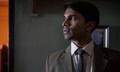 Indian Summers Season 2<br>Episode 8; Scene 52 ~ Interior Pandey Villa: Aafin (NIKESH PATEL) seals the envelope and looks around the room.