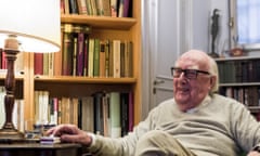 Italian writer Andrea Camilleri in his house in Rome, October 2017.