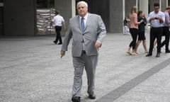 Clive Palmer leaves the supreme court in Brisbane, Friday, 26 April, 2019.