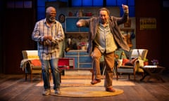 John Kani and Antony Sher in Kunene and the King at the Swan theatre, Stratford-upon-Avon. John Kani and Antony Sher