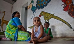 Children play at a centre run by the Mumbai Mobile Creche organisation