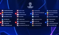 The full draw for this year's Champions League groups.