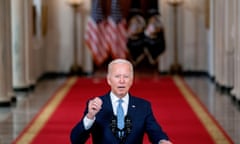 President Biden speaks on the end of the war in Afghanistan on 31 August.