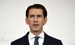 The Austrian chancellor, Sebastian Kurz,