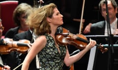 Lisa Batiashvili performs Sibelius’ Violin Concerto in D minor with the Staatskapelle Berlin conducted by Daniel Barenboim, at the 2017 BBC Proms at the Royal Albert Hall.