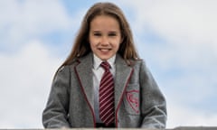 Alisha Weir as Matilda Wormwood in Roald Dahl’s Matilda the Musical. 