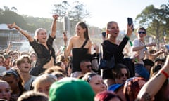 Festival goers enjoying the music at Splendour In The Grass.