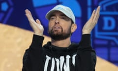 Eminem appearing at the NFL Draft this week.