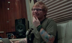 The smiliest person on the planet ... Ed Sheeran in Songwriter.