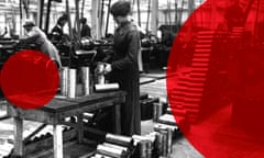 A woman gauges shells in a munitions factory during World War I (Photo by © Hulton-Deutsch Collection/CORBIS/Corbis via Getty Images)