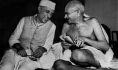Jawaharlal Nehru (left) – seen with Mahatma Gandhi in 1946 – granted Kashmir special status