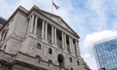 A photo of the Bank of England's headquarters in London.