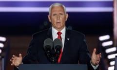 2020 Republican National Convention<br>U.S. Vice President Mike Pence delivers his acceptance speech as the 2020 Republican vice presidential nominee during an event of the 2020 Republican National Convention held at Fort McHenry in Baltimore, Maryland, U.S, August 26, 2020. REUTERS/Jonathan Ernst