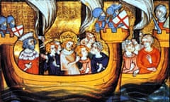 Image of Louis IX en route from Aigues-Mortes to Egypt during the Seventh Crusade (1248 to 1254)