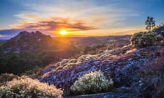 Sunset at Montesinho Natural Park in Portugal.