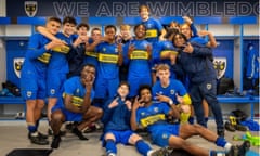 AFC Wimbledon Under-18s celebrate