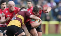 Ampthill v Cornish Pirates in March 2020