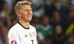 Bastian Schweinsteiger pictured playing for Germany in 2016. He won the World Cup with his country in 2014