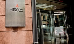 The exterior of Hiscox insurers in the City of London
