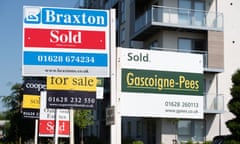 a smattering of for sale and sold signs in Maidenhead, Berkshire